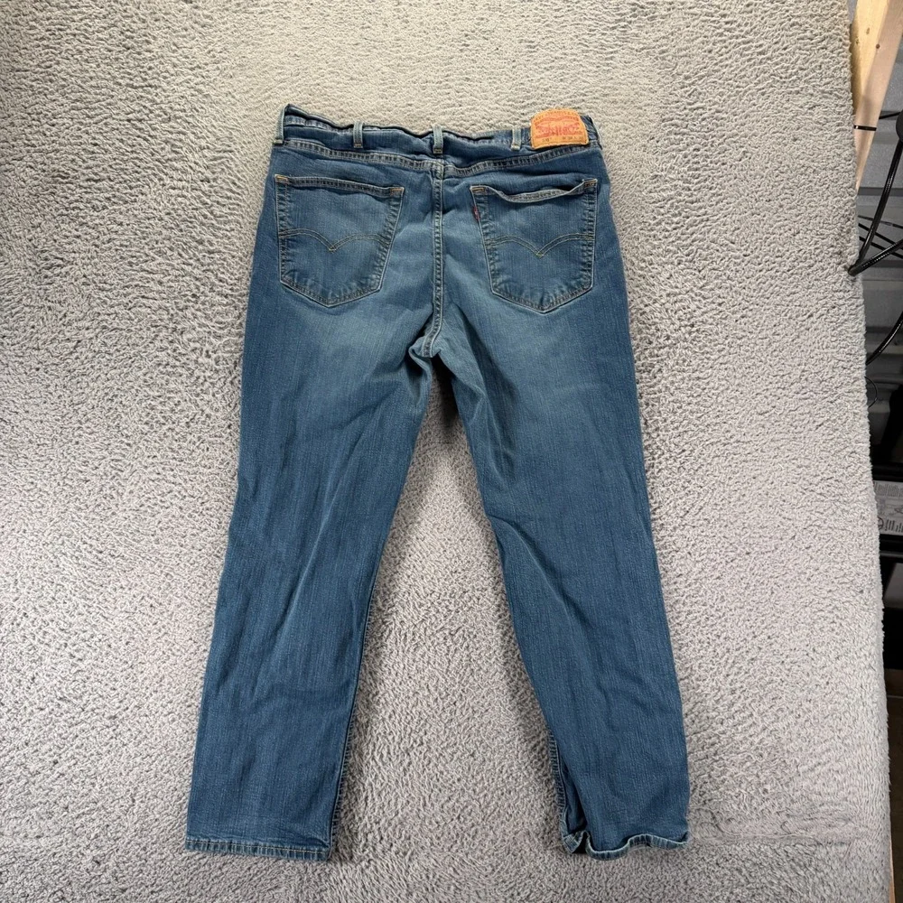 Levi's 541 Jeans Mens 38x28 Blue Cotton Denim Straight Faded Workwear Stretch